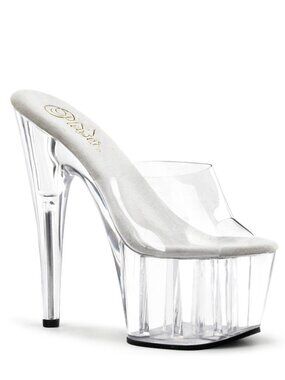 Pleaser Adore 701 Clear Platform Heels